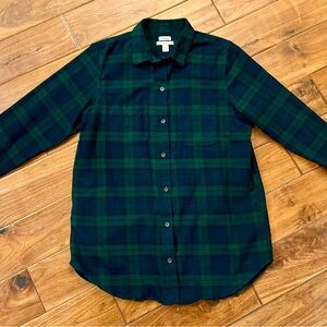 L.L.Bean Women's Scotch Plaid Flannel Shirt
